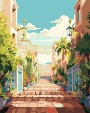 Load image into Gallery viewer, Paint by numbers kit for adults Coastal Staircase Figured'Art UK