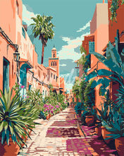 Load image into Gallery viewer, Paint by numbers kit for adults Moroccan Alleyway Figured'Art UK