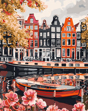 Load image into Gallery viewer, Paint by numbers kit for adults Amsterdam Waterfront Figured'Art UK