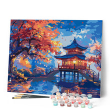 Load image into Gallery viewer, Pagoda in Autumn Night