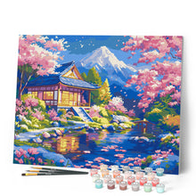 Load image into Gallery viewer, Sakura House by the Pond