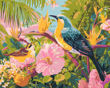 Load image into Gallery viewer, Paint by numbers kit for adults Tropical Garden Birds Figured'Art UK