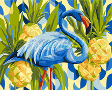 Load image into Gallery viewer, Paint by numbers kit for adults Blue Flamingo Figured'Art UK