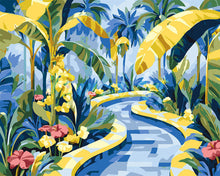 Load image into Gallery viewer, Paint by numbers kit for adults Tropical Garden Path Figured'Art UK