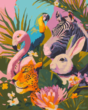 Load image into Gallery viewer, Paint by numbers kit for adults Jungle Friends Figured'Art UK