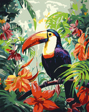 Load image into Gallery viewer, Paint by numbers kit for adults Toucan in the Jungle Figured'Art UK