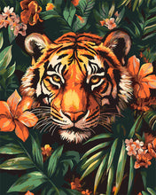 Load image into Gallery viewer, Paint by numbers kit for adults Tropical Tiger Figured&#39;Art UK