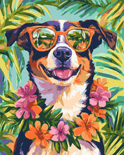 Load image into Gallery viewer, Paint by numbers kit for adults Holiday Dog Figured&#39;Art UK