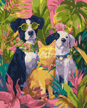 Load image into Gallery viewer, Paint by numbers kit for adults Tropical Pet Trio Figured&#39;Art UK