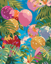 Load image into Gallery viewer, Paint by numbers kit for adults Jungle Balloons Figured'Art UK