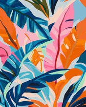 Load image into Gallery viewer, Paint by numbers kit for adults Colourful Banana Leaves Figured'Art UK