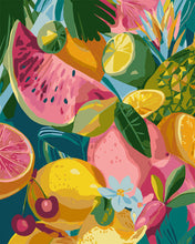 Load image into Gallery viewer, Paint by numbers kit for adults Tropical Fruit Mix Figured'Art UK