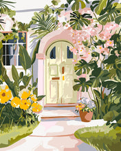 Load image into Gallery viewer, Paint by numbers kit for adults Doorway of Flowers Figured'Art UK