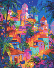 Load image into Gallery viewer, Paint by numbers kit for adults Tropical Dream City Figured'Art UK