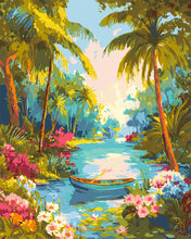 Load image into Gallery viewer, Paint by numbers kit for adults River Paradise Figured'Art UK