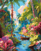 Load image into Gallery viewer, Paint by numbers kit for adults Tropical Boat Journey Figured'Art UK