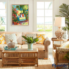 Load image into Gallery viewer, Plant Corner with Dog
