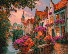Load image into Gallery viewer, Paint by numbers kit for adults Canal Houses Figured&#39;Art UK