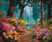 Load image into Gallery viewer, Paint by numbers kit for adults Wildflower Stream Figured'Art UK