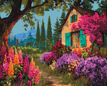 Load image into Gallery viewer, Paint by numbers kit for adults Vivid Front Garden Figured'Art UK