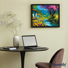 Load image into Gallery viewer, Colourful Village Stream