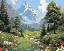 Load image into Gallery viewer, Paint by numbers kit for adults Glacier Creek Figured'Art UK