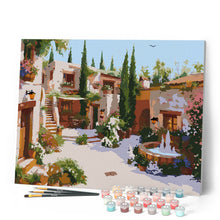 Load image into Gallery viewer, White Villa Courtyard