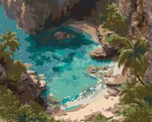 Load image into Gallery viewer, Paint by numbers kit for adults The Hidden Cove Figured'Art UK