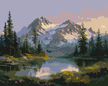 Load image into Gallery viewer, Paint by numbers kit for adults Alpine Lake Figured'Art UK