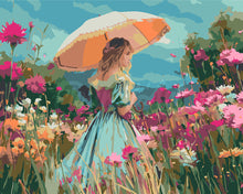 Load image into Gallery viewer, Paint by numbers kit for adults Lady of the Wildflowers Figured'Art UK