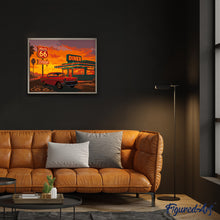 Load image into Gallery viewer, The Diner and Vintage Car
