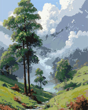 Load image into Gallery viewer, Paint by numbers kit for adults Misty Valley Figured'Art UK