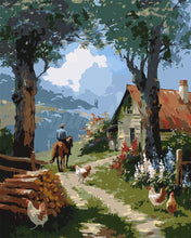 Load image into Gallery viewer, Paint by numbers kit for adults Rural Farm Life Figured'Art UK