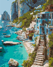 Load image into Gallery viewer, Paint by numbers kit for adults Cliffside Paradise Figured'Art UK