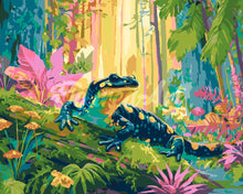 Load image into Gallery viewer, Paint by numbers kit for adults Woodland Salamander Figured'Art UK