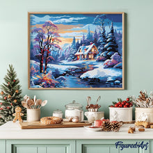 Load image into Gallery viewer, Winter River Cottage