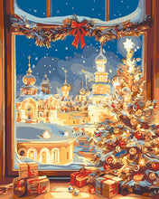 Load image into Gallery viewer, Paint by numbers kit for adults Christmas Eve Glow Figured&#39;Art UK