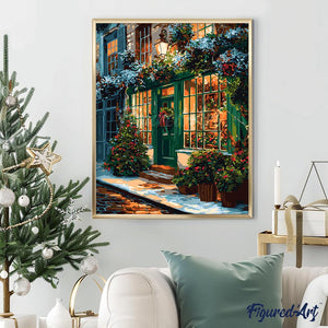 Festive Green Door