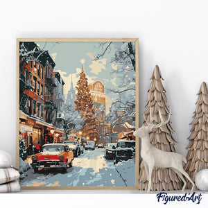 New York Winter Street
