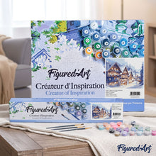 Load image into Gallery viewer, Snowy Village in Watercolour
