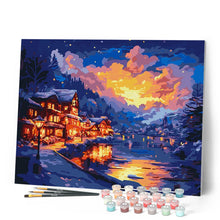 Load image into Gallery viewer, Glowing Lakeside Village