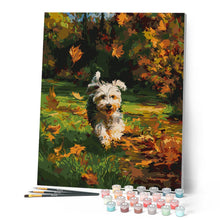 Load image into Gallery viewer, Joyful Pup in Autumn