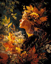 Load image into Gallery viewer, Paint by numbers kit for adults Lady of Golden Foliage Figured'Art UK