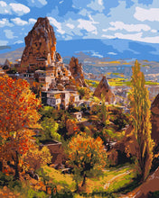 Load image into Gallery viewer, Paint by numbers kit for adults Cappadocia Rock Castle Figured&#39;Art UK