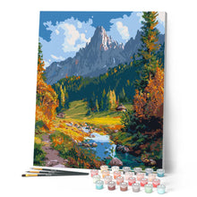 Load image into Gallery viewer, Autumn Stream in Alps