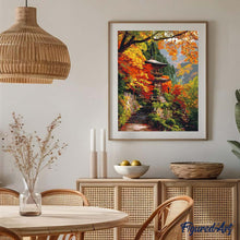 Load image into Gallery viewer, Japanese Pagoda in Autumn
