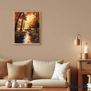 Golden Autumn Stream