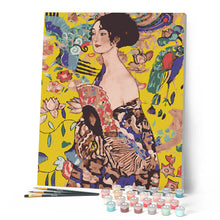 Load image into Gallery viewer, Lady with a Fan - Klimt