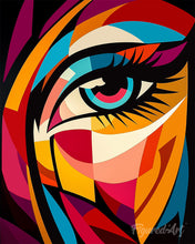 Load image into Gallery viewer, Paint by numbers kit for adults Bold Abstract Eye Figured'Art UK