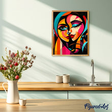 Load image into Gallery viewer, Bold Abstract Two Ladies